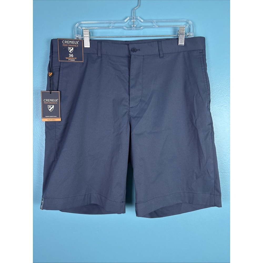Daniel Cremieux Size 36 Madison Fit Blue Golf Shorts Performance 9inch Inseam